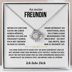 Sevgilime – Zirkon kristalli 14 ayar beyaz altın kolye CHLOE