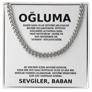 Oğluma – Küba Zincir Kolye NOAH